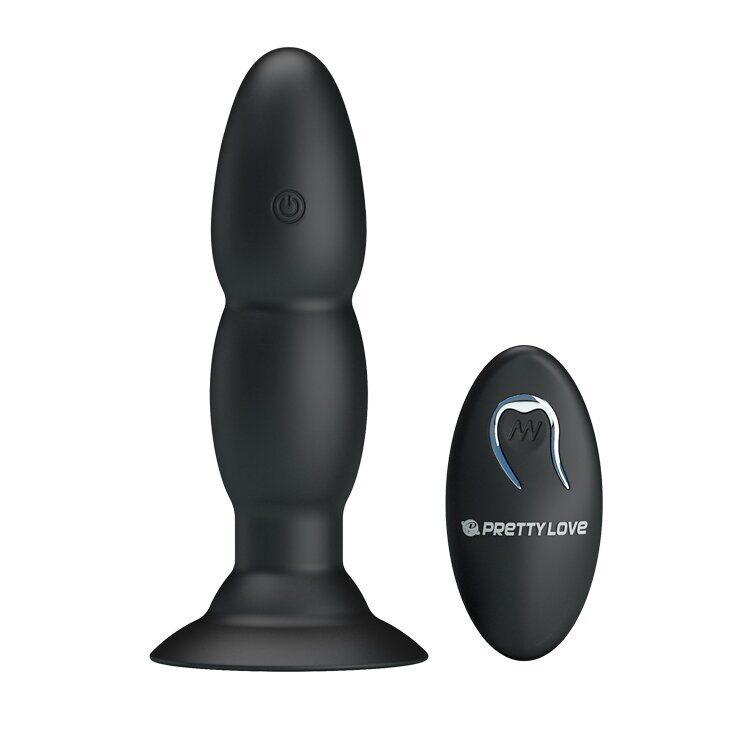 Анальный стимулятор Pretty Love Beaded for Extra Pleasure с вибрацией и ротацией