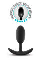Анальная пробка со стимулирующим дизайном Blush ANAL ADVENTURES VIBRA SLIM PLUG MEDIUM