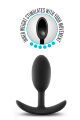 Анальная пробка со стимулирующим дизайном Blush ANAL ADVENTURES VIBRA SLIM PLUG MEDIUM