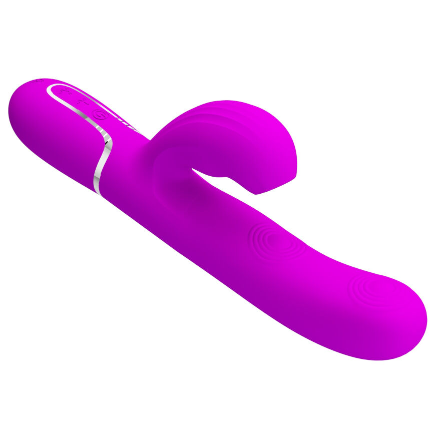 Вибратор с вакуумной стимуляцией клитора Pretty Love - Twinkled Tenderness Purple, BW-500015