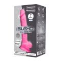 Фаллоимитатор SilexD Johnny Pink Glow in the dark, двухслойный, силикон+Silexpan, диаметр 3,5 см