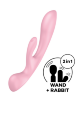 Двойной вибратор кролик SATISFYER TRIPLE OH PINK