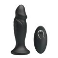 Анальный стимулятор с вибрацией и пультом ДУ - MR PLAY Super Power, BI-040085W-MR