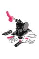 Секс-машина Dreamtoys Sex Room Sex Machine с насадками и пультом, черная