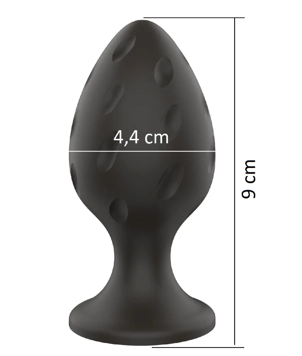 Анальний силиконовый плаг Boss Series - Silicone Anal Plug L 4,4 cm