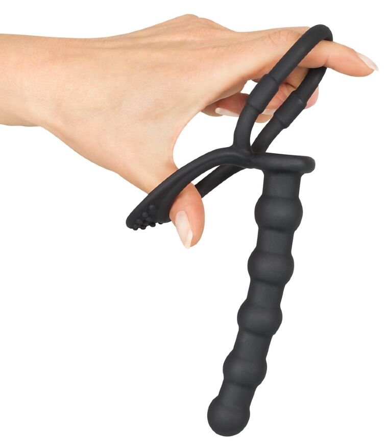 Насадка для подвійного проникнення - Black Velvets Cock &amp; Ball Ring