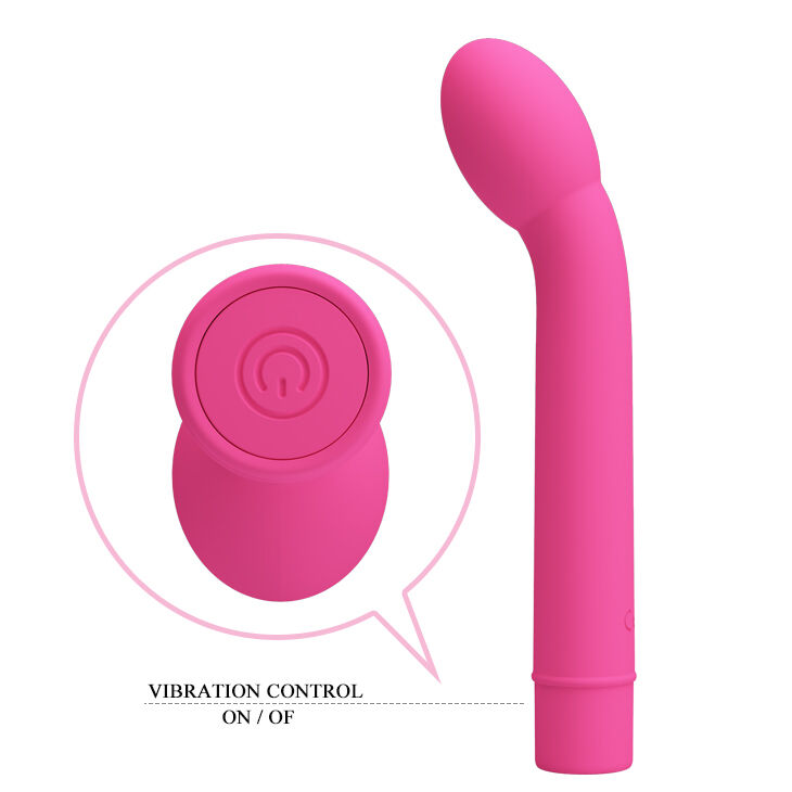 Вібратор ергономічної форми для точки "G"Pretty Love Logan Vibrator Pink