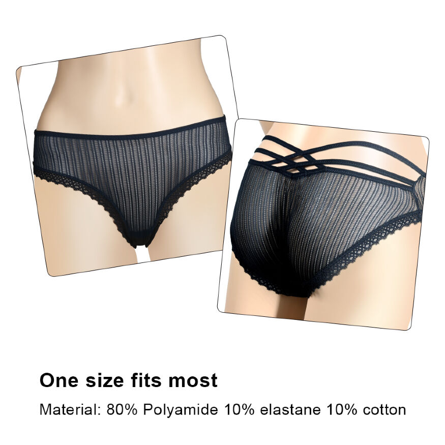 Мереживні вібротрусики універсального розміру  IJOY Rechargeable Remote Control Lace Panty