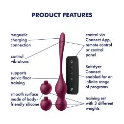 Вагинальные шарики - Satisfyer Love Birds Vary (App)