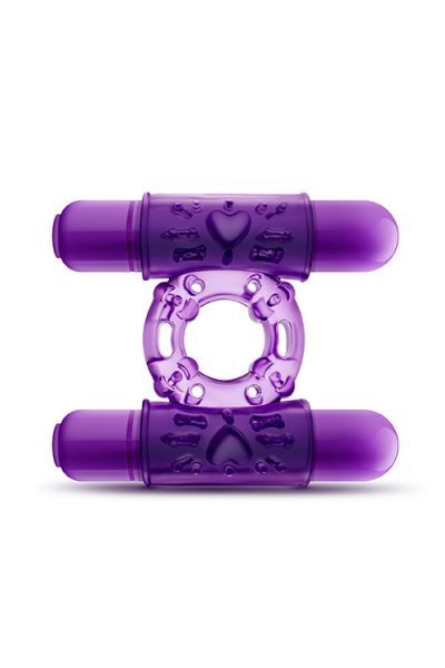 Эрекционное виброкольцо PLAY WITH ME DOUBLE PLAY PURPLE