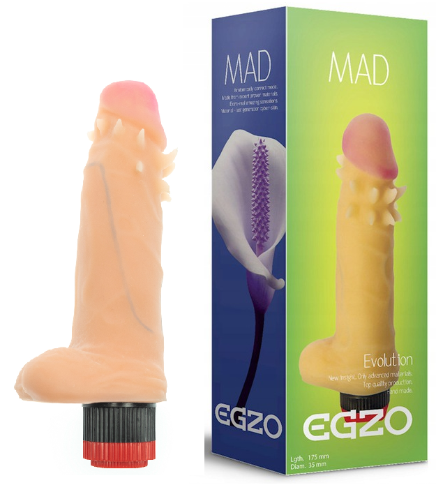 Вібратор з вусиками EGZO Ciberskin SVS002 ( 17,5 см х 3,5 см )