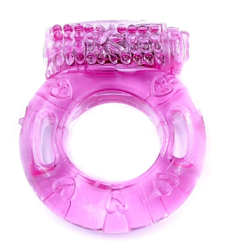 Эрекционное вибро кольцо BOSS Vibrating Cock Ring Pink, BS6700038