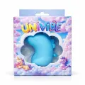 Стимулятор клитора с длинным вращающимся язычком UNIVIBE Единорог, 10 режимов, голубой