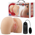 Мастурбатор вагина-анус с вибрацией Crazy Bull - Mila soft skin, BM-009243Z
