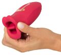 Вибратор Oral Fun с мягкими подвижными губками и виброязычком