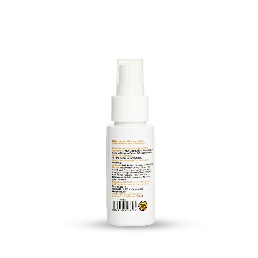 Интимный спрей-лубрикант - MyLove Woman Personal Libido Med Spray, 50 мл