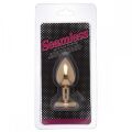 Анальная пробка Loveshop Gold Metal Pink. L
