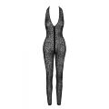Бодистокинг сексуальный с леопардовым принтом M F286 Noir Handmade