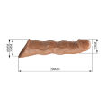 Удлинительная насадка на член - Pretty Love Extension Penis Sleeve Latin, 28 см