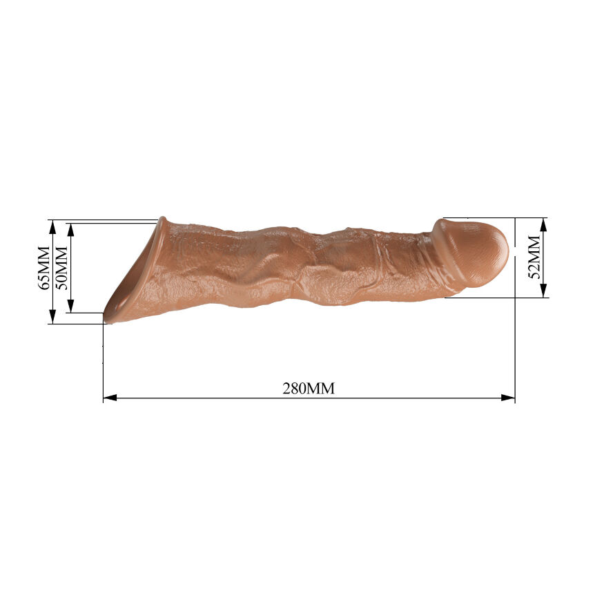 Удлинительная насадка на член - Pretty Love Extension Penis Sleeve Latin, 28 см