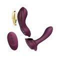 Смарт вибратор в трусики Zalo — AYA Velvet Purple, насадка и пульт ДУ