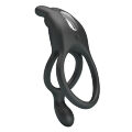 Эрекционное вибро кольцо Pretty Love - SETH Black, 7 vibration functions, BI-210335