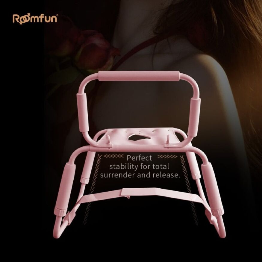Стул для секса Roomfun Horse Chair регулируемый, розовый