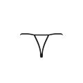 Трусики кружевные с доступом VIOLANTE THONG black L/XL - Passion Exclusive