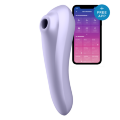 Двойной смарт вибратор с вакуумной стимуляцией SATISFYER DUAL PLEASURE MAUVE