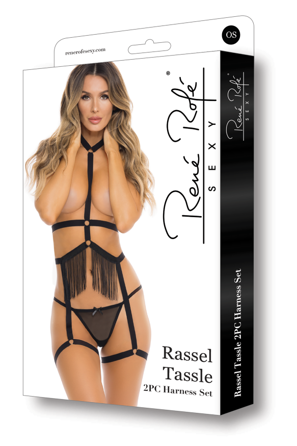 Комплект портупей RASSEL TASSLE 2PC HARNESS SET BLACK, OS