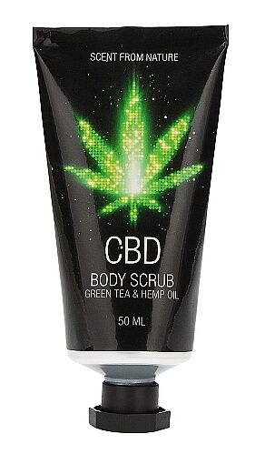 Набор после ванны и душа CBD Gift set - GREEN TEA &amp; HEMP OIL ( 4 предмета )