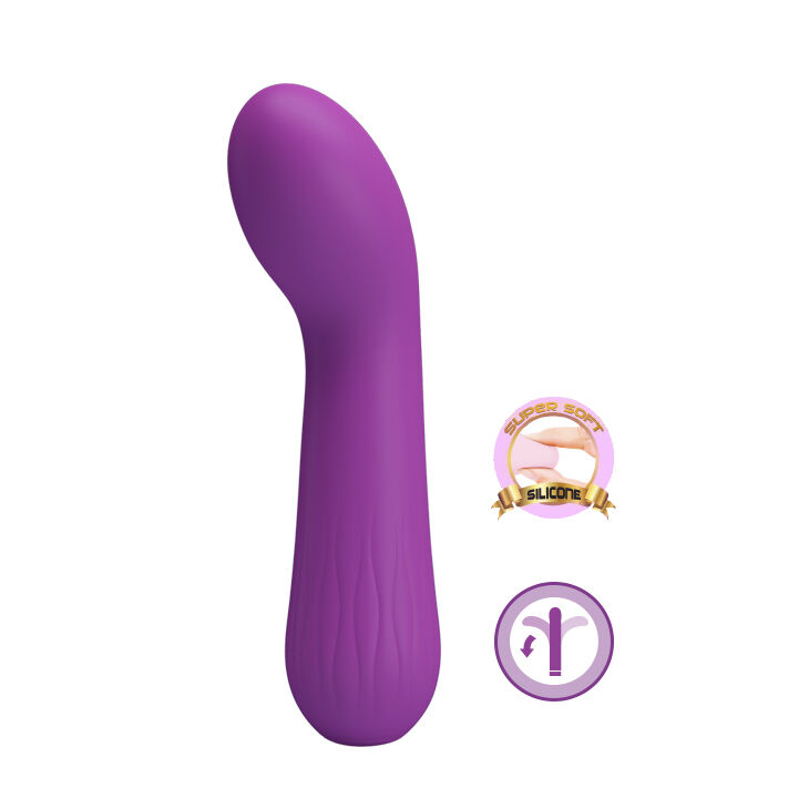 Стильный вибратор для стимуляции точки "G" Pretty Love Faun Vibrator Purple