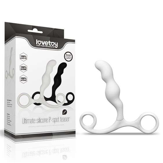 Массажер простаты - Anal Indulgence Collection Ultimate Silicone P-Spot Teaser White