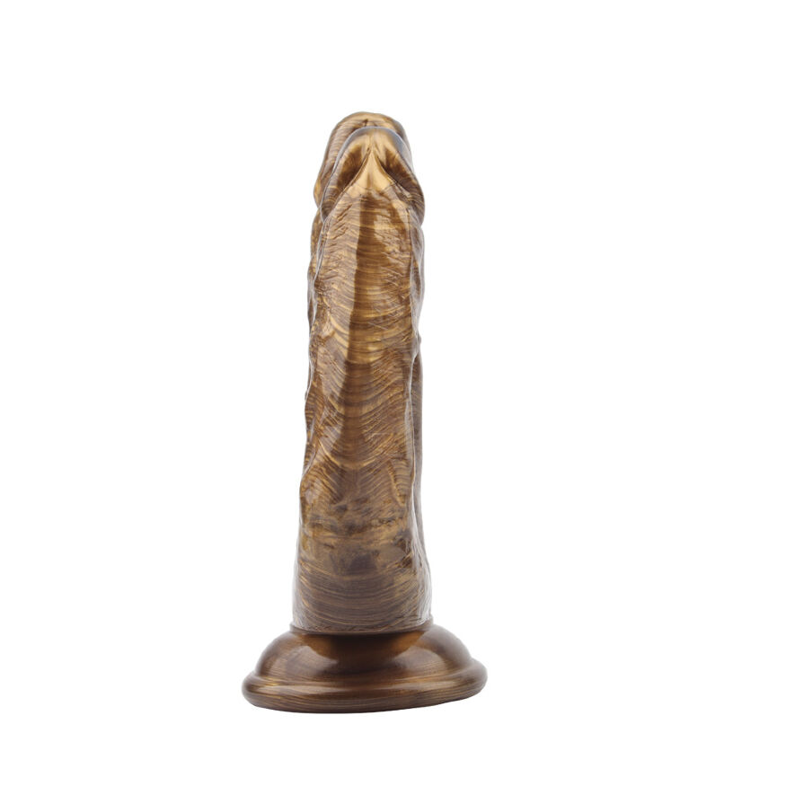 Двойной фаллоимитатор на присоске Chisa Dick Cumming Gold