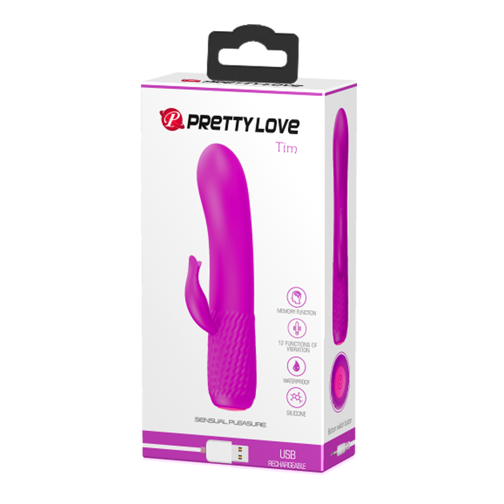 Вібратор - Pretty Love Tim Vibrator Purple