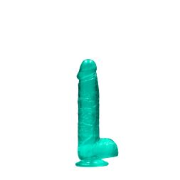Фалоімітатор тонкий - Realrock Dildo 6" Turquoise