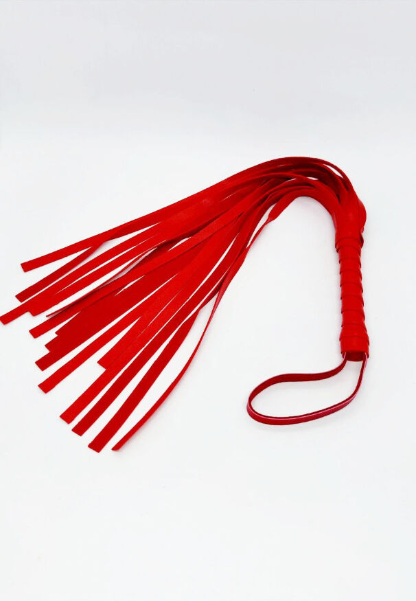 Флоггер мини DS Fetish, красный, 45 см