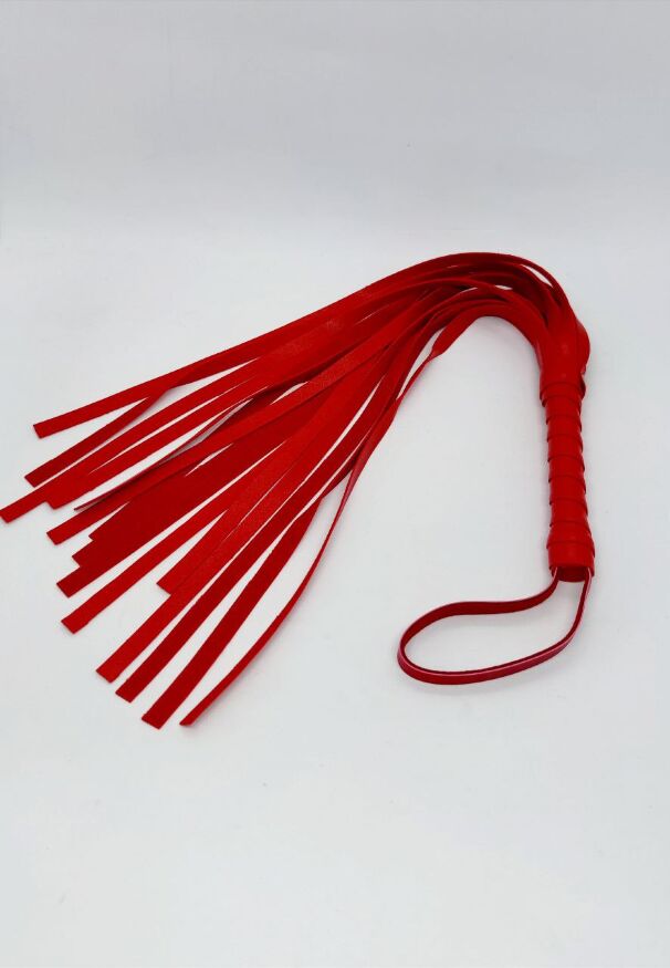 Флоггер мини DS Fetish, красный, 45 см
