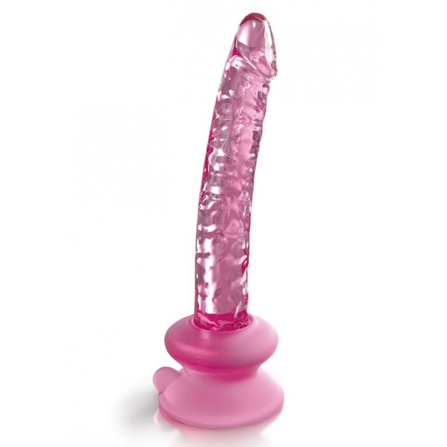 Фаллоимитатор стеклянный с присоской Pipedream Icicles Pink