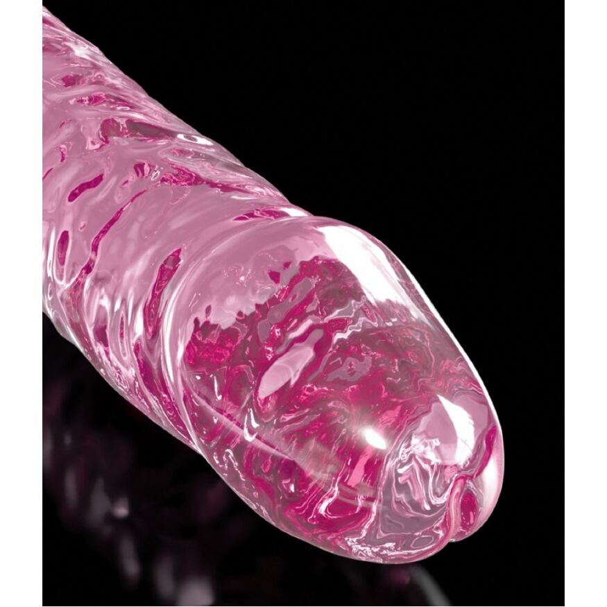 Фаллоимитатор стеклянный с присоской Pipedream Icicles Pink