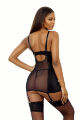 Комплект платье и трусики - Set dress and thongs 110836, black - L