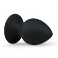 ET109BLK-S Анальная пробка с присоской Round Butt Plug черная, 8.5 см х 4 см