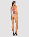 411071 Комплект Obsessive Nudelia top &amp; panties pink L/XL
