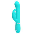 Вібромасажер із поступальним рухом серії Pretty Love - Coale Twinkled Tenderness Green 7 vibration functions 4 rolling functions