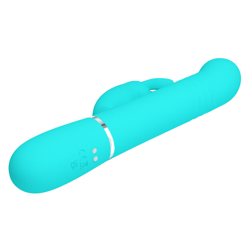 Вібромасажер із поступальним рухом серії Pretty Love - Coale Twinkled Tenderness Green 7 vibration functions 4 rolling functions