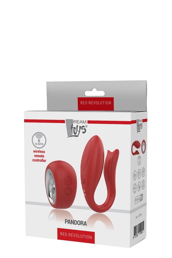 DT21855 Вибратор для пар беспроводным пультом управления Dream Toys RED REVOLUTION PANDORA