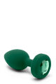 Анальная пробка с вибрацией и пультом B-Vibe - Vibrating Jewel Plug M/L Emerald