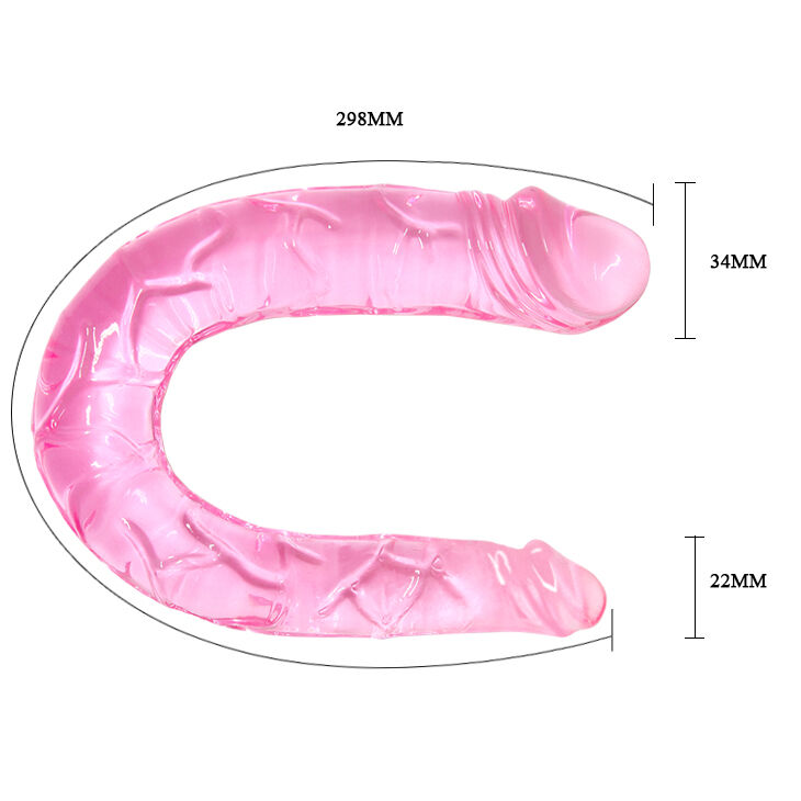 Двосторонній фалоімітатор - Double Dong Pink, 29,8 см