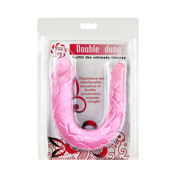Двосторонній фалоімітатор - Double Dong Pink, 29,8 см