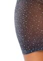 Платье со стразами Leg Avenue Rhinestone полупрозрачное, черное, O/S
